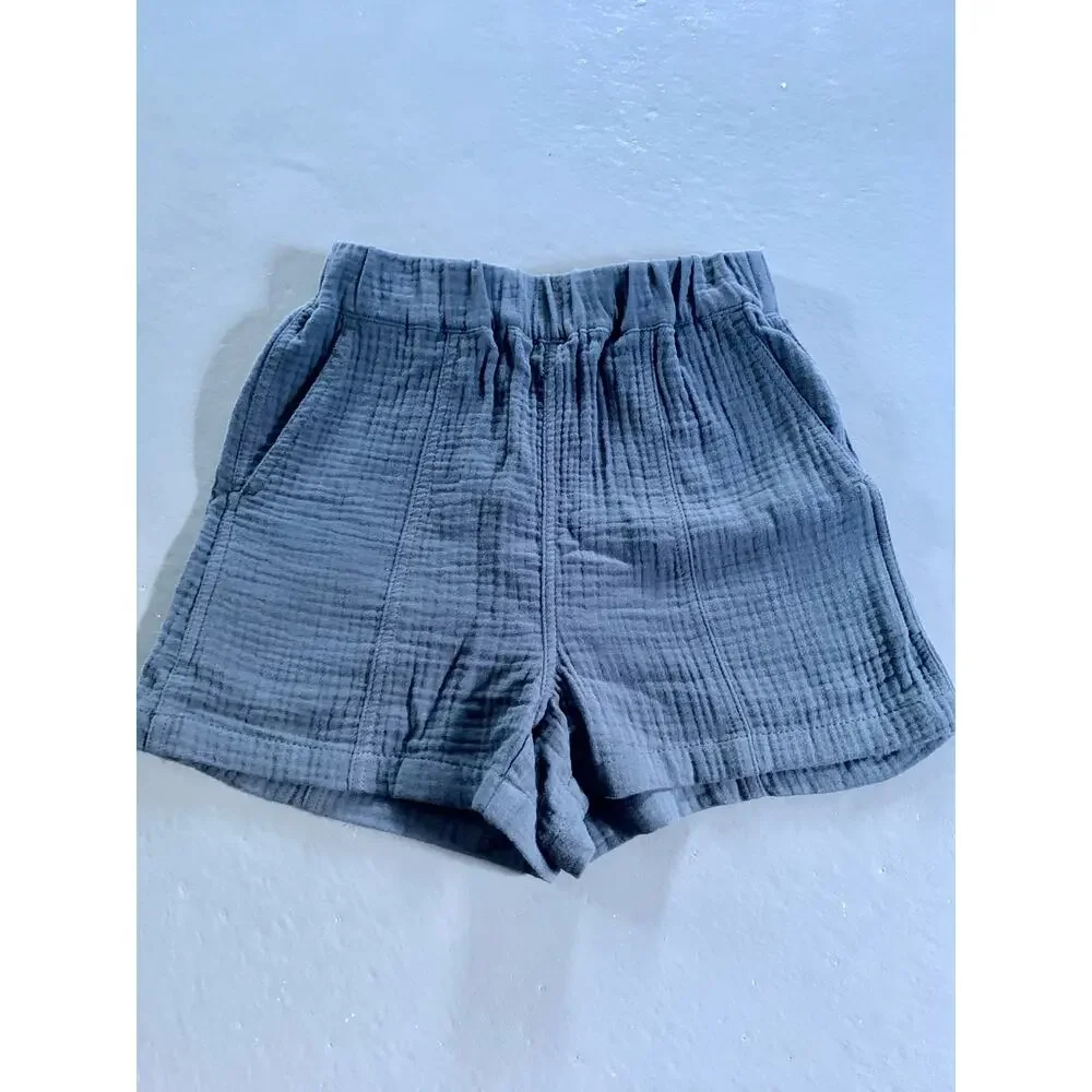 Madewell Womens Gray Gauze Cotton Comfy Shorts XXS